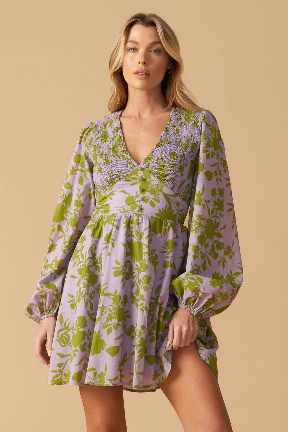 WINGS OF A DREAM WOVEN MINI DRESS Flying Tomato